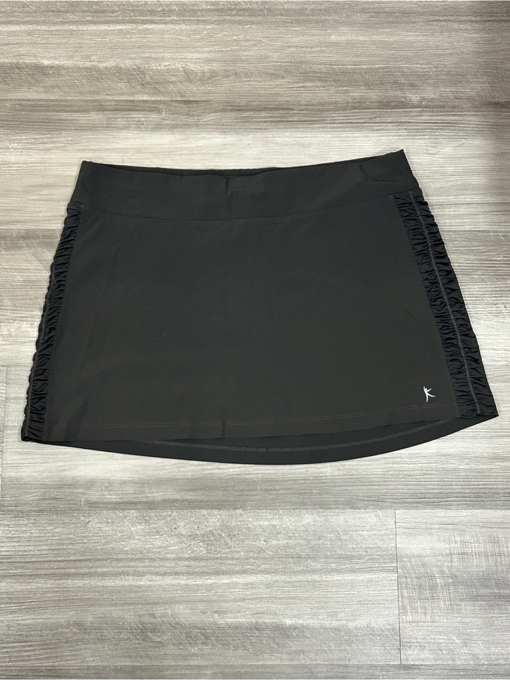 Danskin Now Black Activewear Skort with Side Ruching - Size M Golf Tennis Pickle